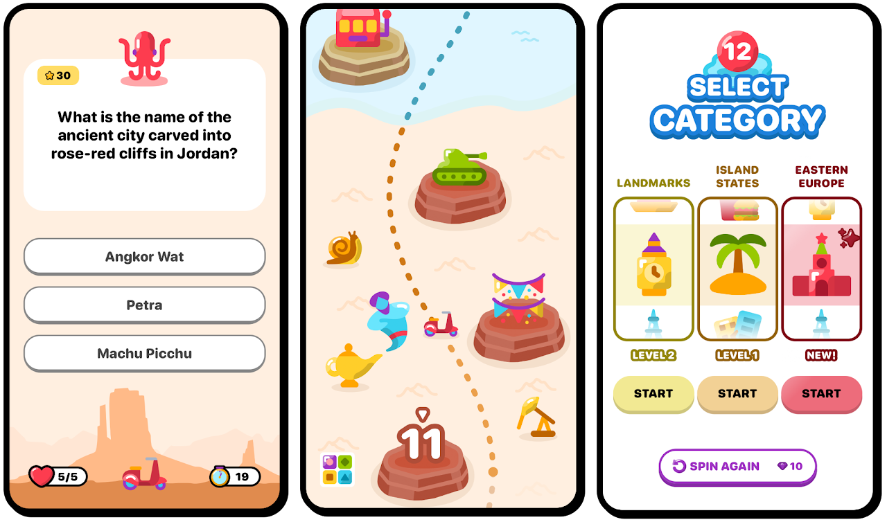 Trivia App Screenshots